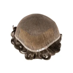 Men's Toupee HD105BSC Full French Lace With Bleached Knot Front - Basic Version -Hair Care Product Store 09 62769 25281.1692642581