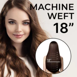 18" Machine Weft Hair Extensions 100 Grams Human Hair -Hair Care Product Store 18 Machine Weft 86039.1676485669