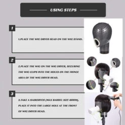 Quick Dry Wig Head With Hair Dryer Holder -Hair Care Product Store 61wznp OTCS. AC SL1001 56459 02554.1698329318