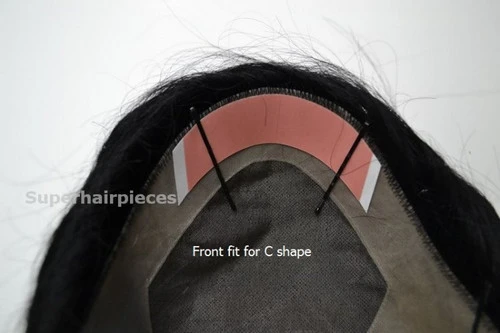 Toupee M102 Basic 8"x10" Mono Silk Top Lace -Basic Version 18 Toupee M102 Basic 8"x10" Mono Silk Top Lace -Basic Version - Image 18