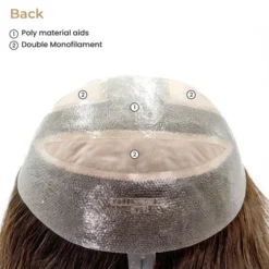 P8918BSC Extra Large Mono Top Hairpiece | 18" Remy Human Hair -Hair Care Product Store Back 90807 47960.1669302031