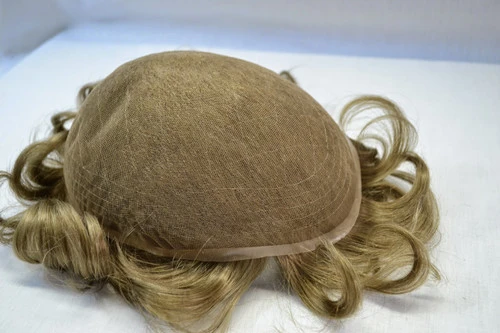 Men’s Toupee M115 8"x10" Swiss Lace With Low Hair Density 8 Men’s Toupee M115 8"x10" Swiss Lace With Low Hair Density - Image 8