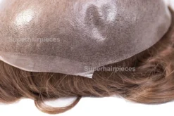 European Hair Injected Skin Mens Toupee M121 8"x10" Poly Skin -Hair Care Product Store GS2A2755 M121 Temple2 76588.1597345439