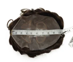 M258 Mens Toupee 8"x 10" Human Hair Skin Base Mono Top 15 M258 Mens Toupee 8"x 10" Human Hair Skin Base Mono Top -Hair Care Product Store IMG 0818 copy 71962.1617643828