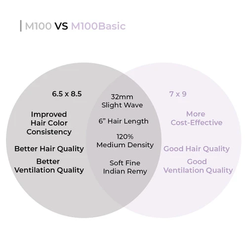 Mens Toupee M100 Basic 7"x 9" Mono Top Hairpiece - Basic Version 4 Mens Toupee M100 Basic 7"x 9" Mono Top Hairpiece - Basic Version - Image 4