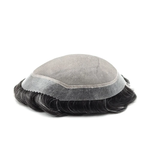 Mens Toupee M100 Basic 7"x 9" Mono Top Hairpiece - Basic Version 2 Mens Toupee M100 Basic 7"x 9" Mono Top Hairpiece - Basic Version - Image 2