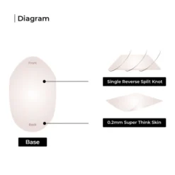 Toupee M101BF Thin Skin Hair Piece For Men With Bleached Knot Front -Hair Care Product Store M101 4 12213.1659711404