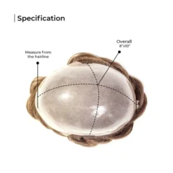 Toupee M101BF Thin Skin Hair Piece For Men With Bleached Knot Front -Hair Care Product Store M101 5 84208.1659711583