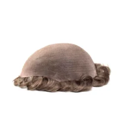 Mens Toupee M103 7.5"x10" Fine Welded Mono Lace Hairpiece