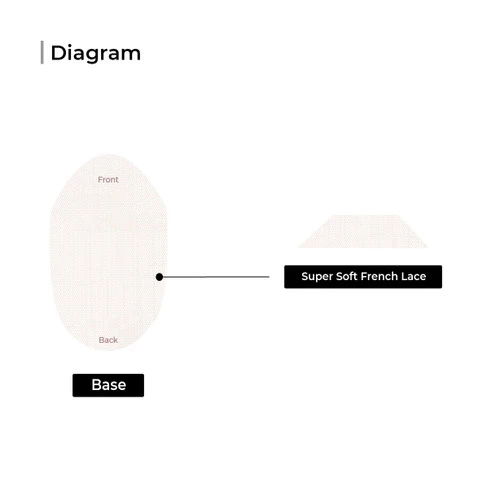 Mens Toupee M105 8"x 10" French Lace Hair System 5 Mens Toupee M105 8"x 10" French Lace Hair System - Image 5