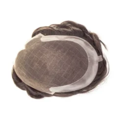 Mens Toupee M106 6.5"x8.5" French Lace Poly Back