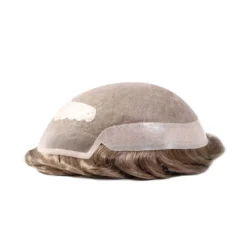 Men’s Toupee M107 7.5"x9.5" Fine Welded Mono Lace Hairpiece