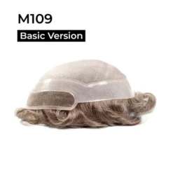 Mens Toupee M109 8"x10" Mono Top Lace Front- Basic Version