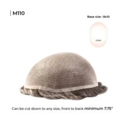 Mens Toupee M110 Super Fine Welded Mono Lace Hairpiece -Hair Care Product Store M110 2 84890.1651610227