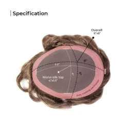 Mens Toupee M112 6"x8" Mono Top Mens Toupee -Hair Care Product Store M112 4 49289.1689687458