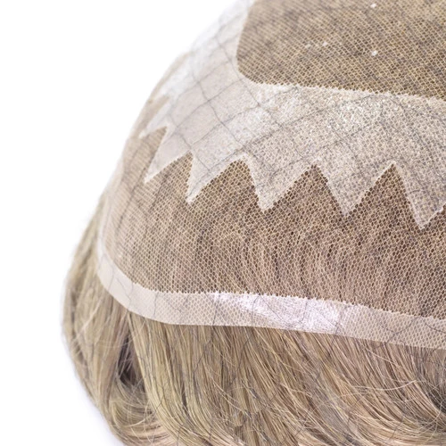 Toupee M204 French Lace Front And Top Hairpieces For Men Hair System 7 Toupee M204 French Lace Front And Top Hairpieces For Men Hair System - Image 7
