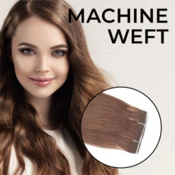 24" Machine Weft Hair Extensions 100 Grams Human Hair