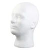 Display Male Foam Mannequin Head Model Hat Wig Display Stand Rack White