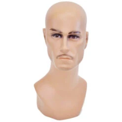 Male Mannequin Head With Makeup