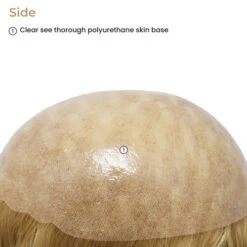 P41L14 Skin Base Hair Topper | 14" Remy Human Hair -Hair Care Product Store P41 3 60206.1678391113