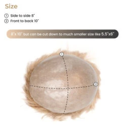 P41L14 Skin Base Hair Topper | 14" Remy Human Hair -Hair Care Product Store P41 5 18462.1678391118