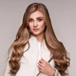 P6818 - Double Mono Top Remy Human Hair Topper With 18" Long Hair -Hair Care Product Store P6818 2 42489.1669054510