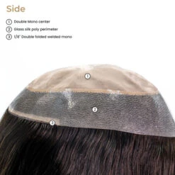 P7914BSC Mono Silk Top Human Hair Topper For Women 12 P7914BSC Mono Silk Top Human Hair Topper For Women -Hair Care Product Store P7914BSC 4 36610.1683914143