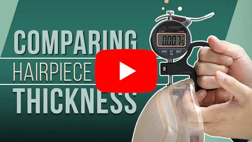 Mens Toupee M100 6.5"x 8.5" Mono Top 20 Mens Toupee M100 6.5"x 8.5" Mono Top - Image 20