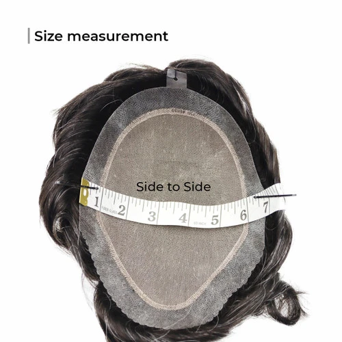 Mens Toupee M100 6.5"x 8.5" Mono Top 10 Mens Toupee M100 6.5"x 8.5" Mono Top - Image 10