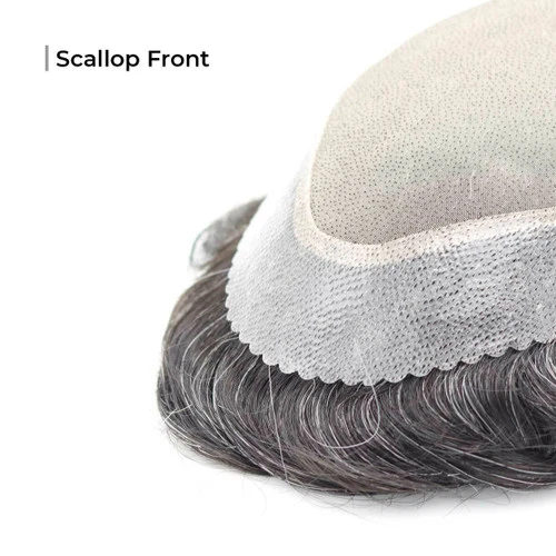 Mens Toupee M100 6.5"x 8.5" Mono Top 8 Mens Toupee M100 6.5"x 8.5" Mono Top - Image 8