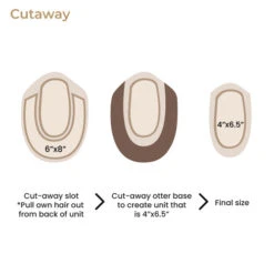 EV6810 Mono Silk Top Volumizing Human Hair Topper -Hair Care Product Store cutaway 26764.1683916644