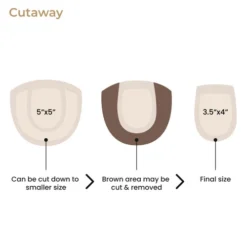 Ez Volume 5512 - Premium Human Hair Mono Silk Top Clip-In Hair Topper -Hair Care Product Store cutaway 95019.1669060455