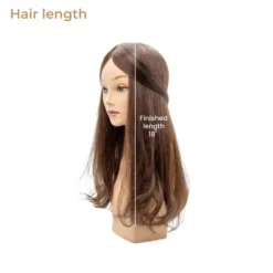 P6818BSC Monofilament Top 18” Long Human Hair Topper -Hair Care Product Store length 94586.1683924936