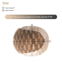 Q12HP Premium Remy Human Hair Topper | French Lace Top Piece -Hair Care Product Store size 03228.1689615152